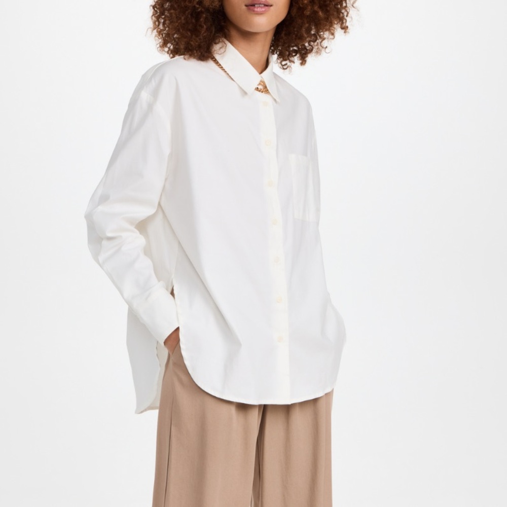 Reformation Will Oversized Cotton Button Down Shirt